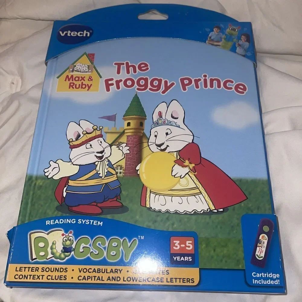 Vtech Max & Ruby "The Froggy Prince" Bugsby Reading Teaching System NEW NIP